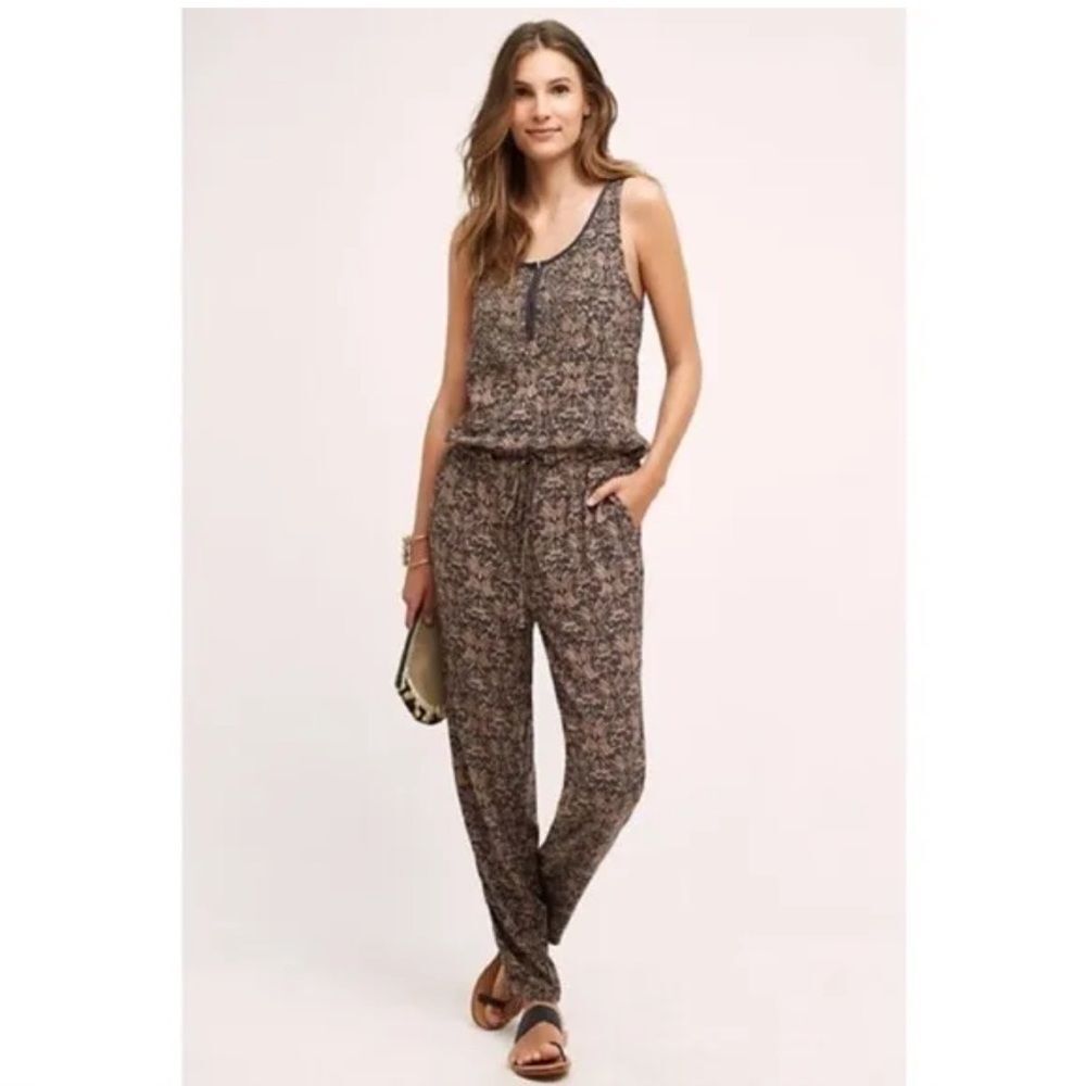 Anthropologie Tiny Chione beaded jumpsuit